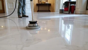 How Professional Cleaning Restored a Luxury Marble Floor