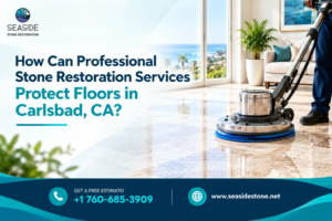 How can professional stone restoration services protect floors in Carlsbad, CA?