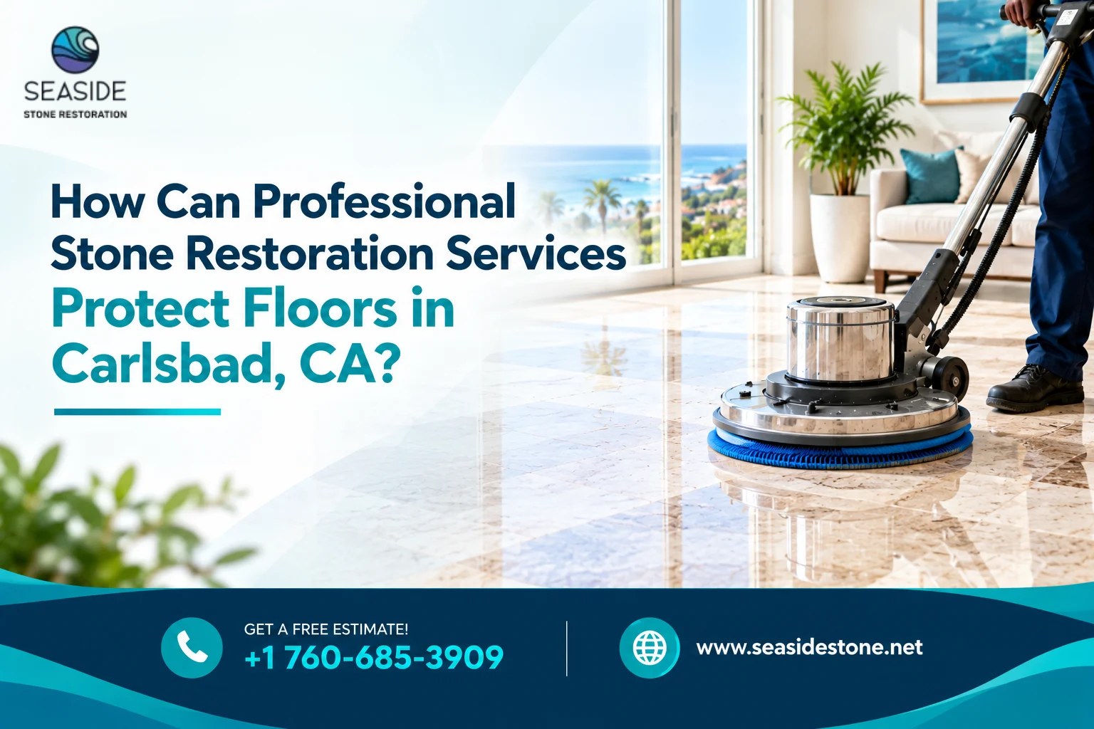 How can professional stone restoration services protect floors in Carlsbad, CA?
