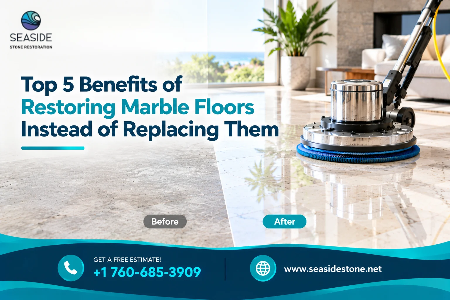 Top 5 benefits of restoring marble floors instead of replacing them